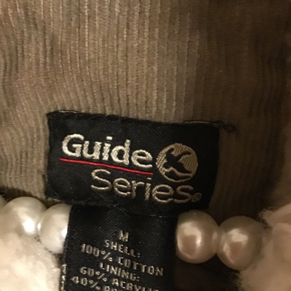 Guide series green zip up vest Sz M