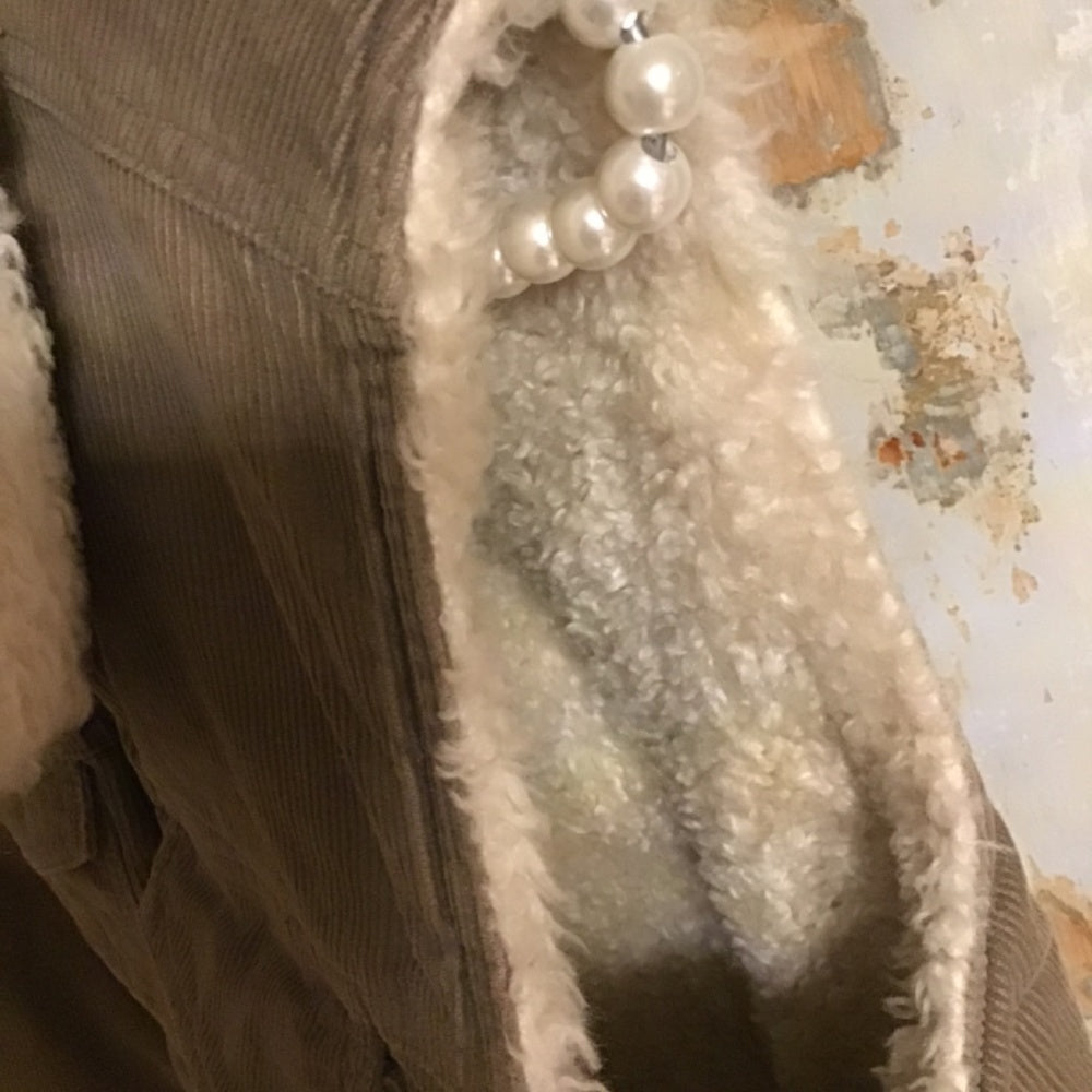 Guide series green zip up vest Sz M