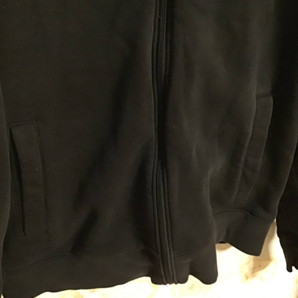 Micheal Kors black zip up crew neck Sz M