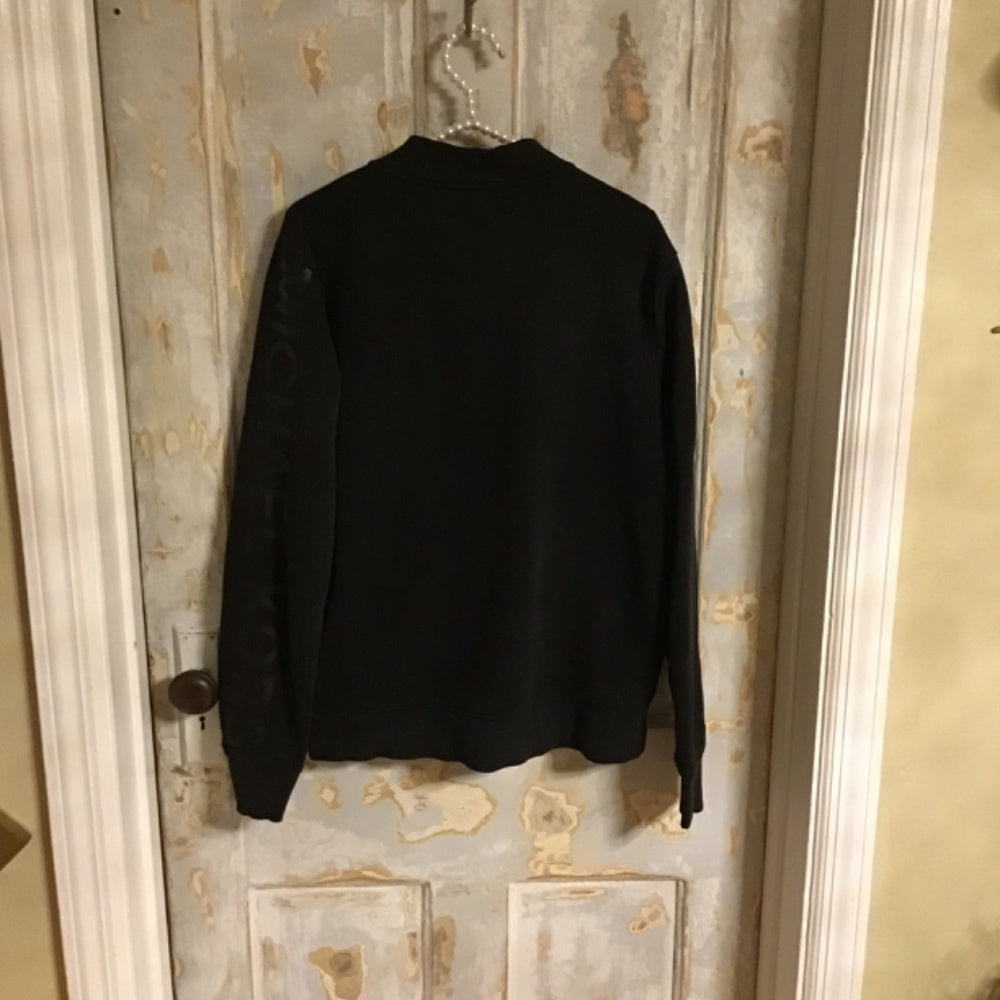 Micheal Kors black zip up crew neck Sz M