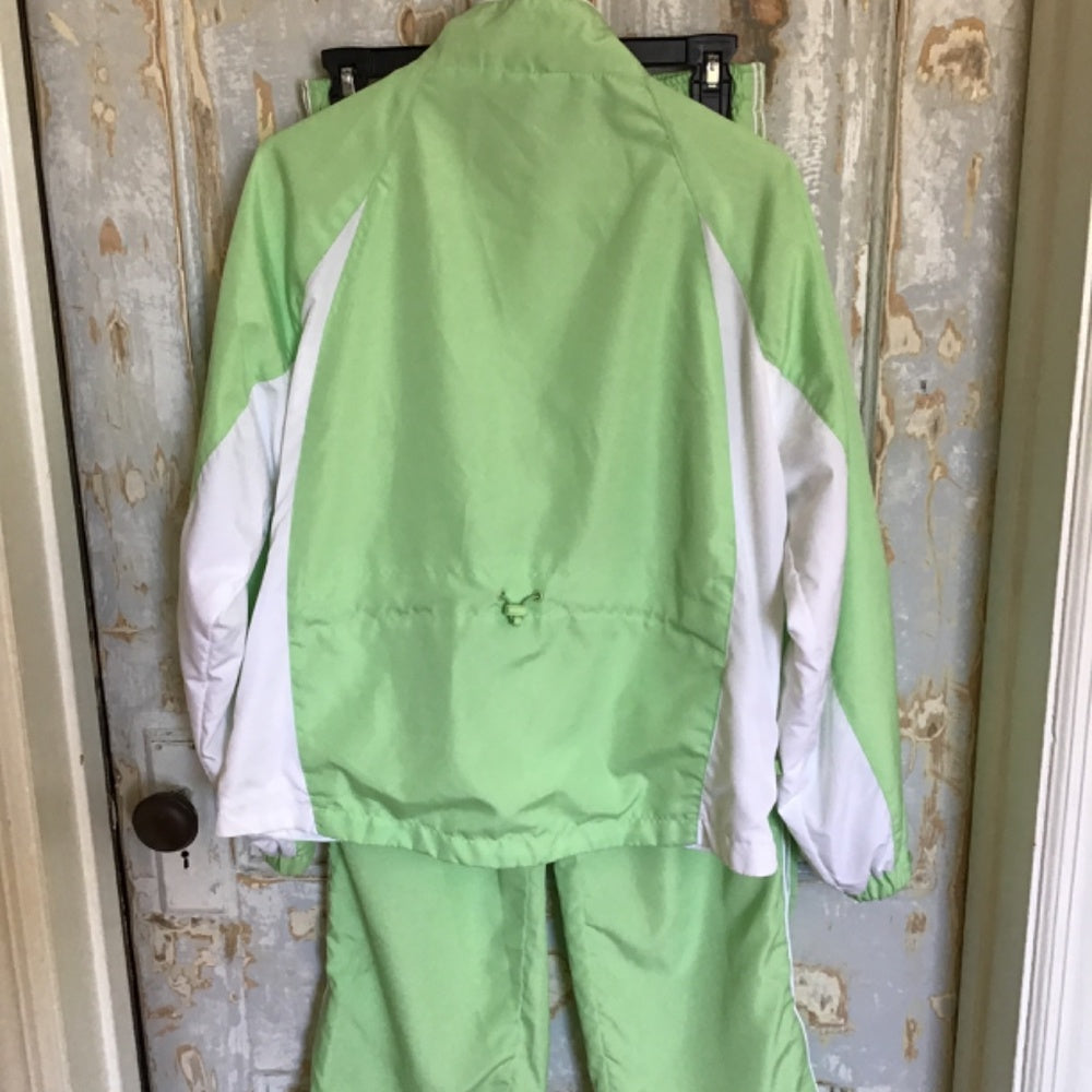Vintage 80s Studio Works green jumpsuit Sz MP