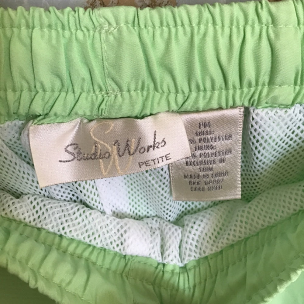Vintage 80s Studio Works green jumpsuit Sz MP