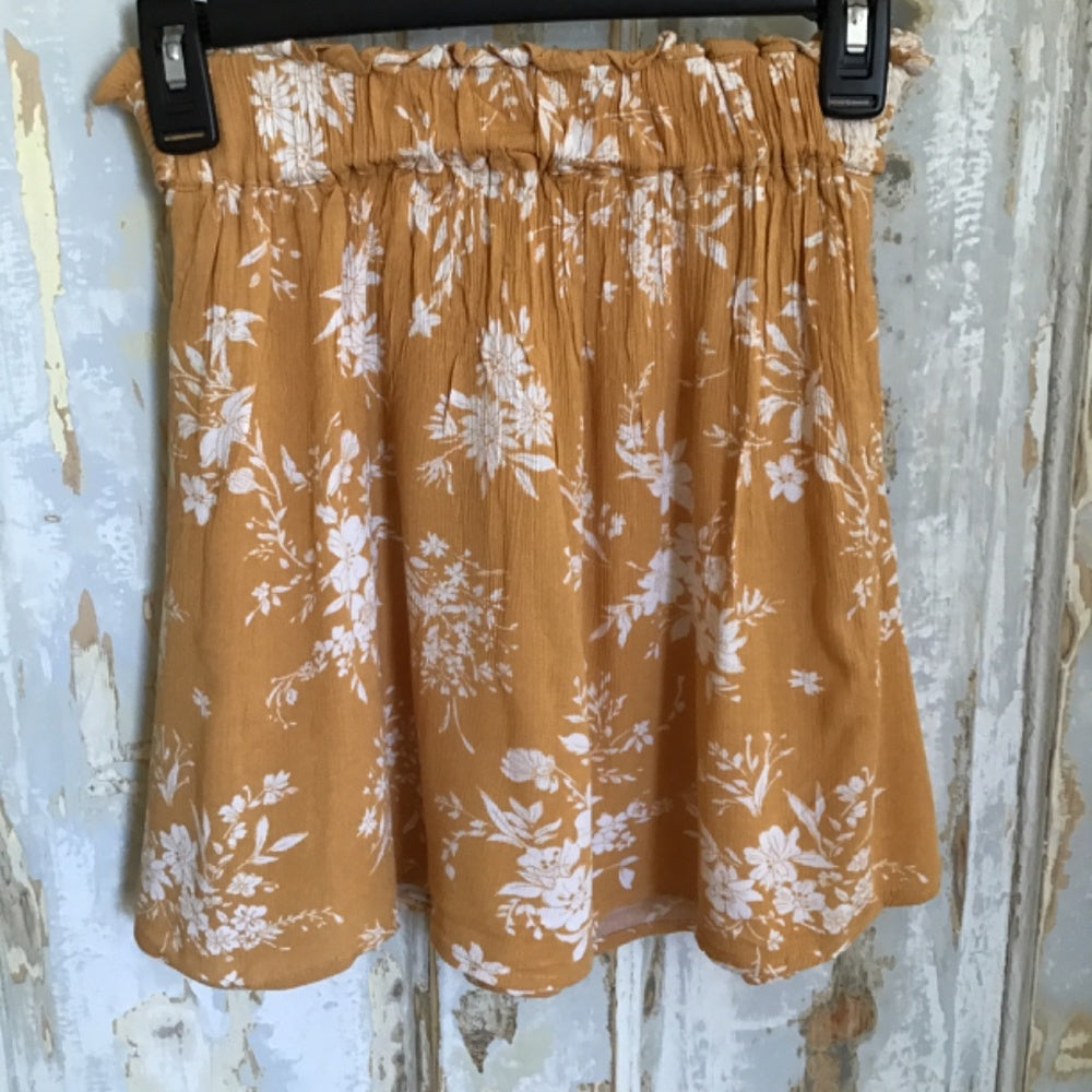 Wallflower green floral skirt Sz S