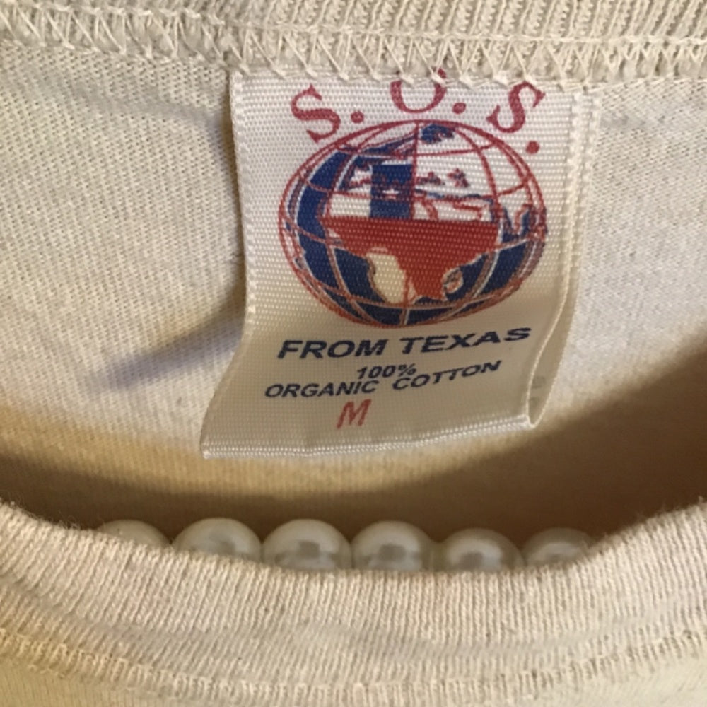 SOS Bill of Rights tan tee Sz M