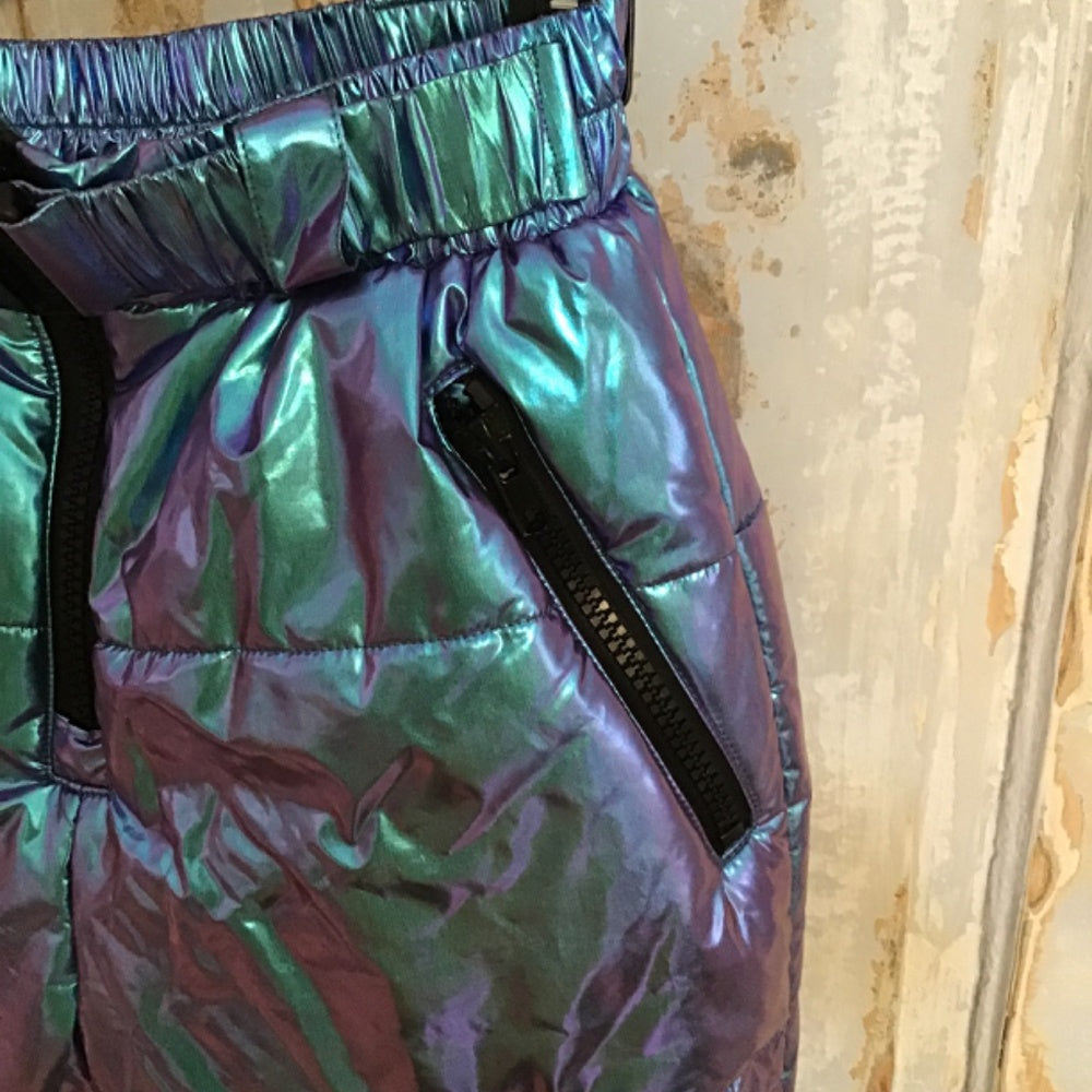 Clubexx metallic blue snow pants (Never worn) Sz S