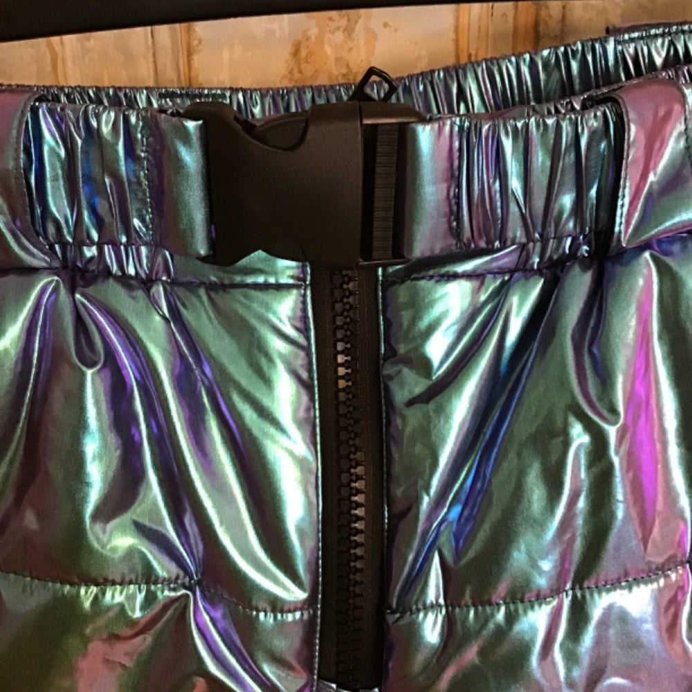 Clubexx metallic blue snow pants (Never worn) Sz S