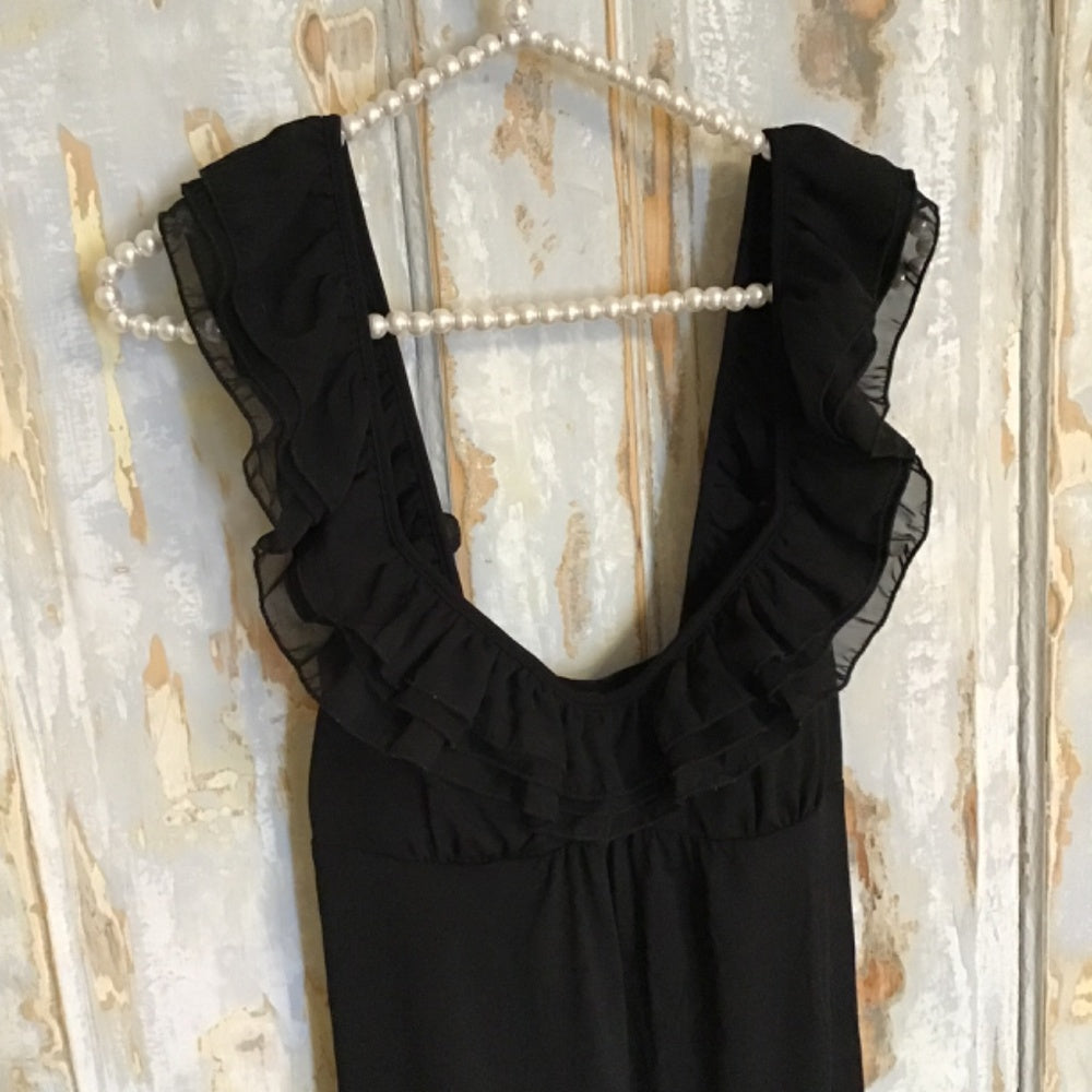 XOXO scoop collar wide shoulder dress. Sz S