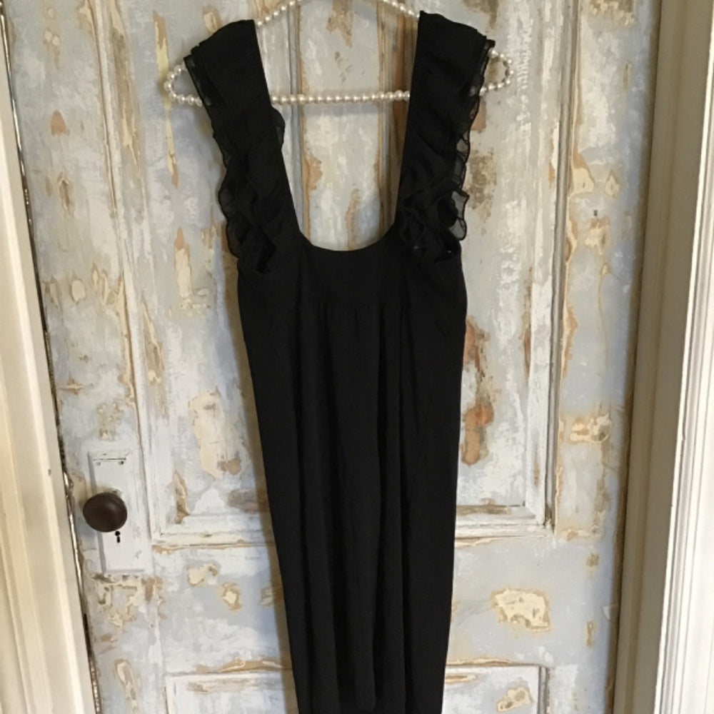 XOXO scoop collar wide shoulder dress. Sz S
