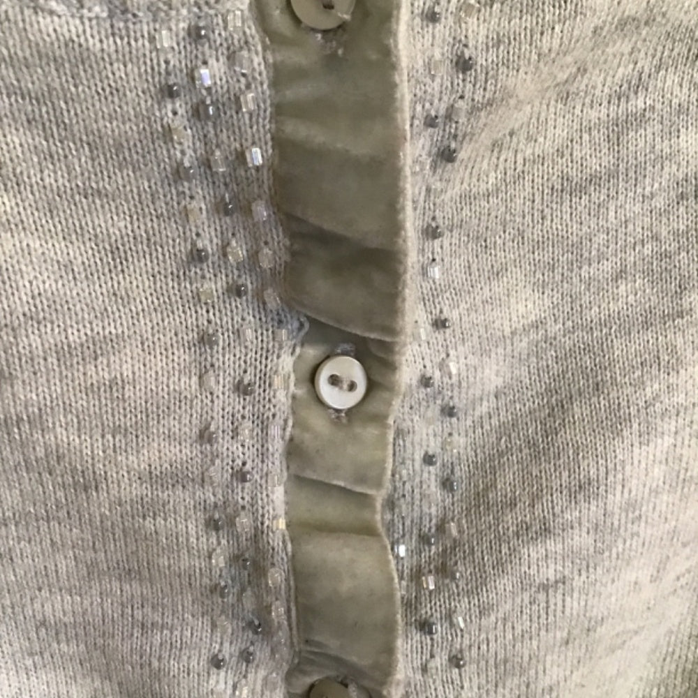 American Eagle gray cardigan with shimmery accents Sz XS