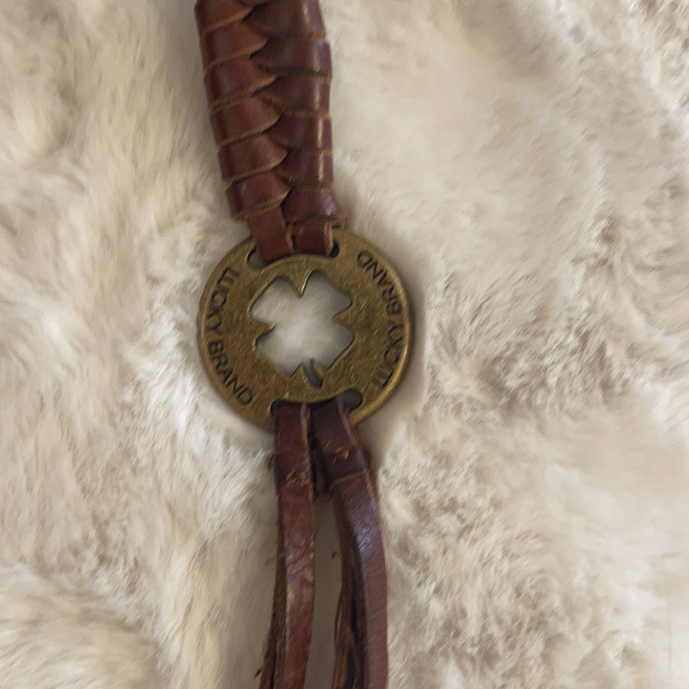 Lucky Brand Genuine leather patched RaRe should bag
