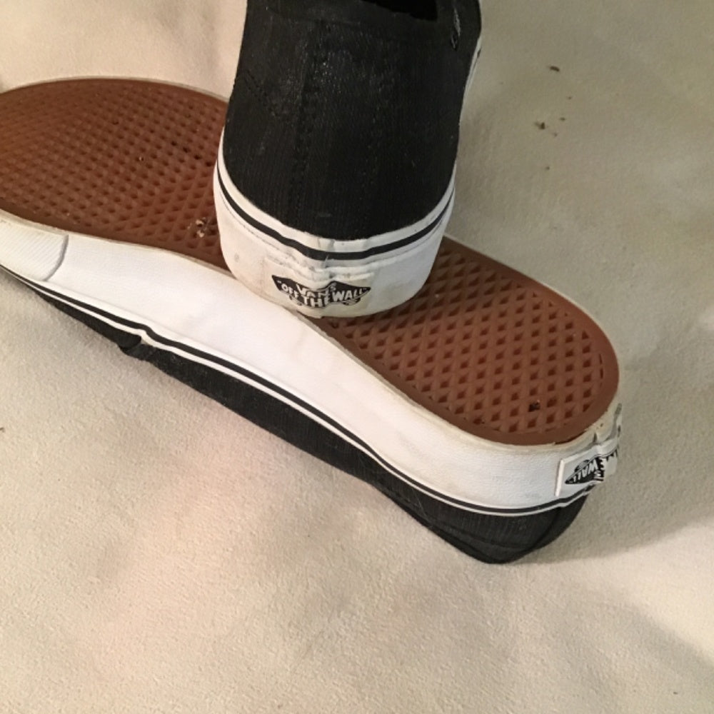 Vans charcoal shoes Sz 8.5