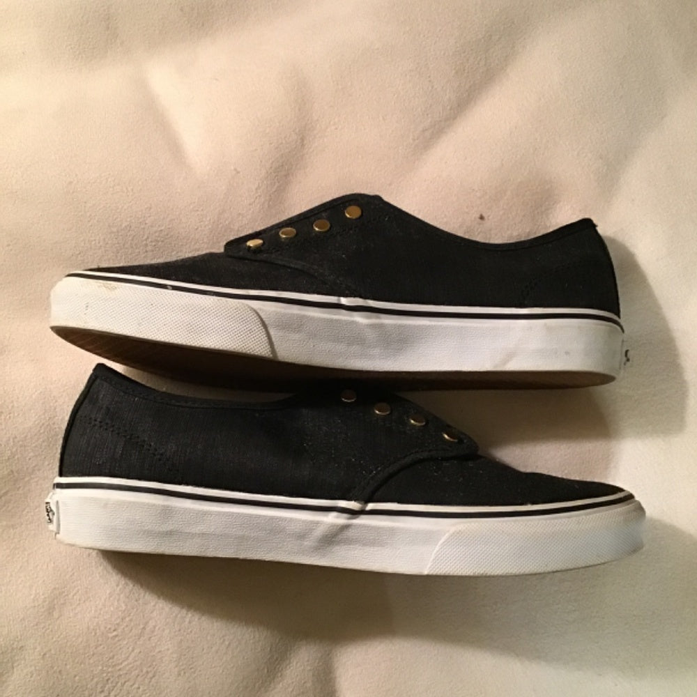Vans charcoal shoes Sz 8.5