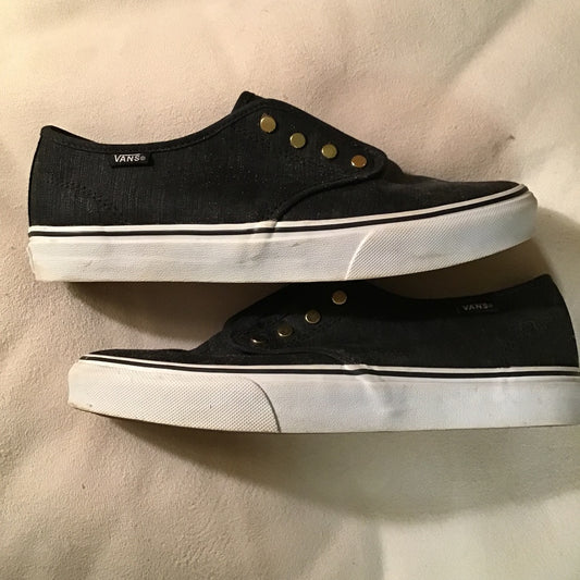 Vans charcoal shoes Sz 8.5