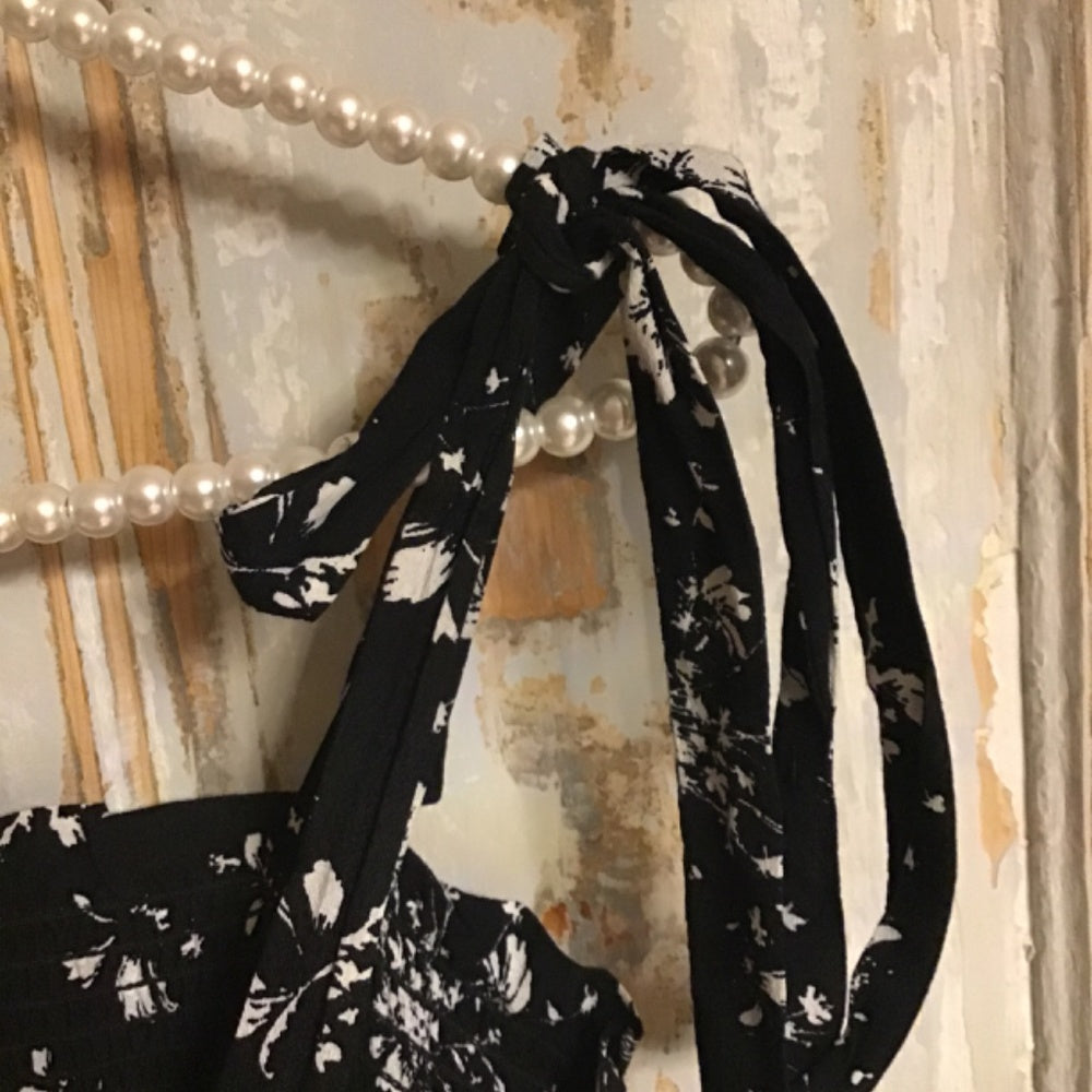 Free People black and white long dress size M
