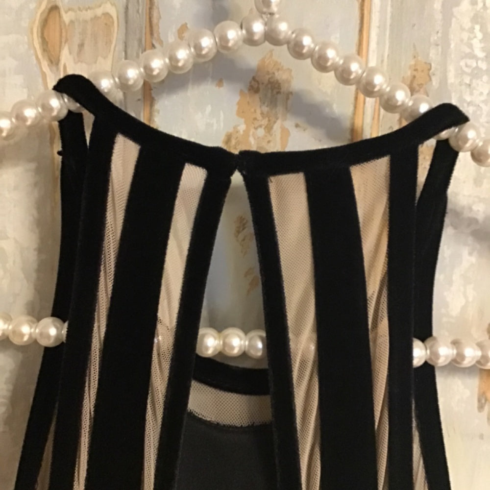 Prom velvet Xscape black dress size 2
