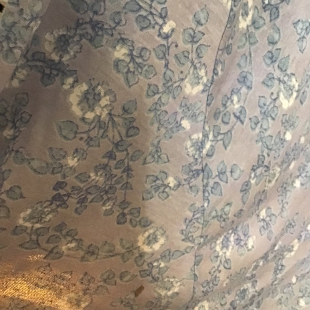 American Eagle outfitters dress size Xs two tone blue floral straps midi