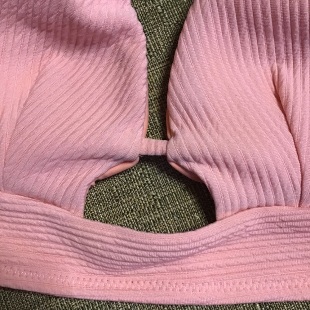 Pink swimsuit size S V cut