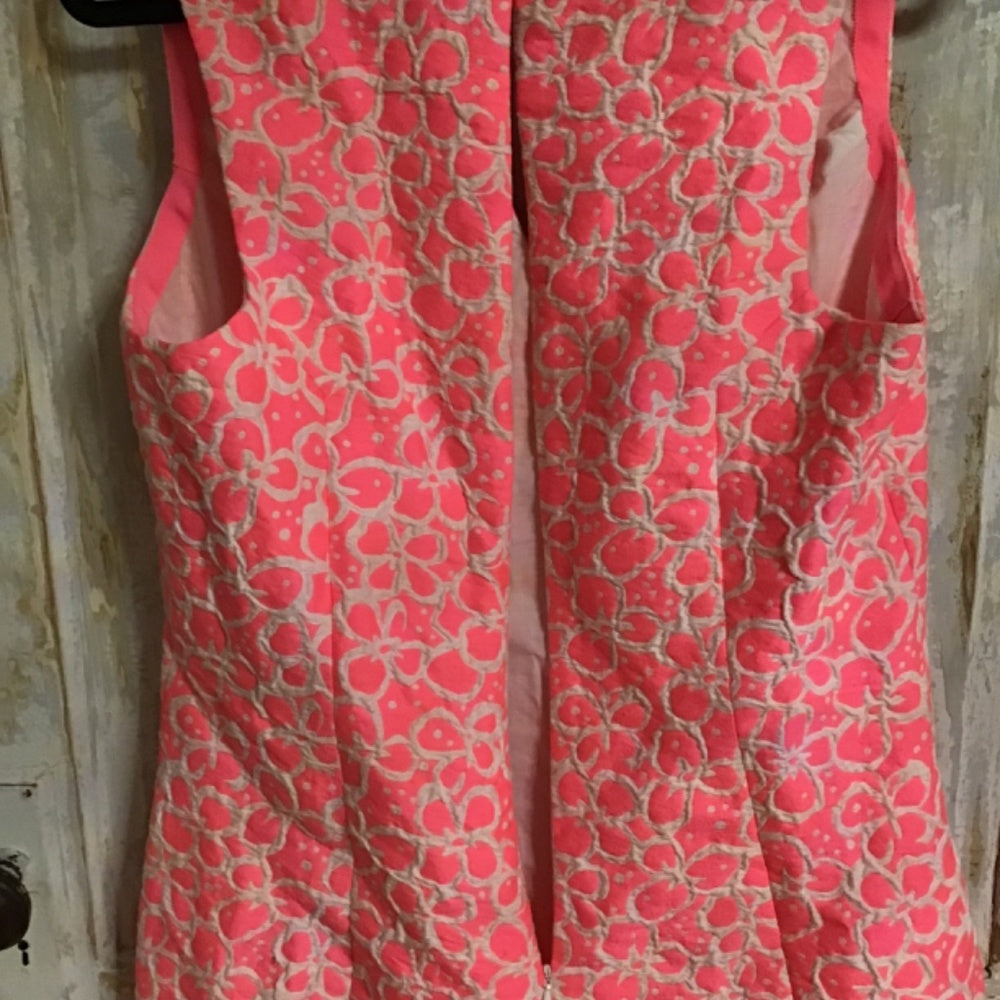Lilly Pulitzer pink and white midi dress size 10