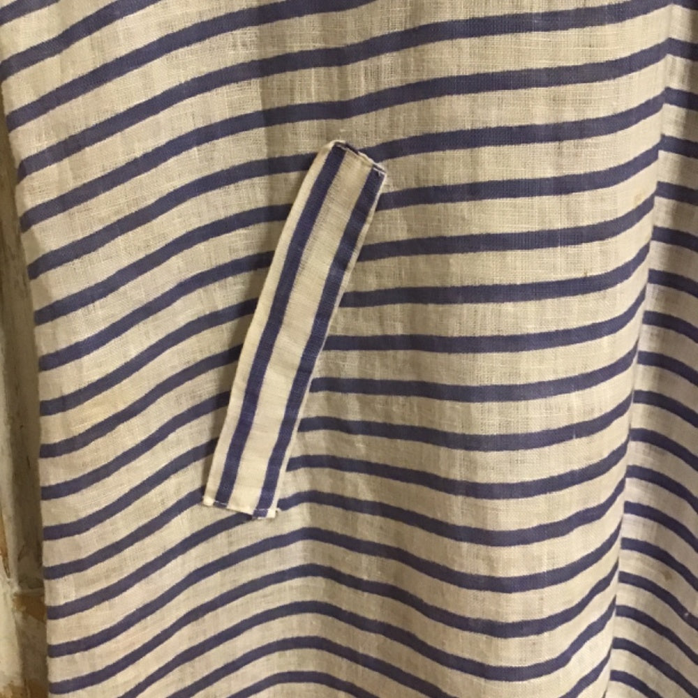 Alessia Pacino made in Italy dress size L blue and white