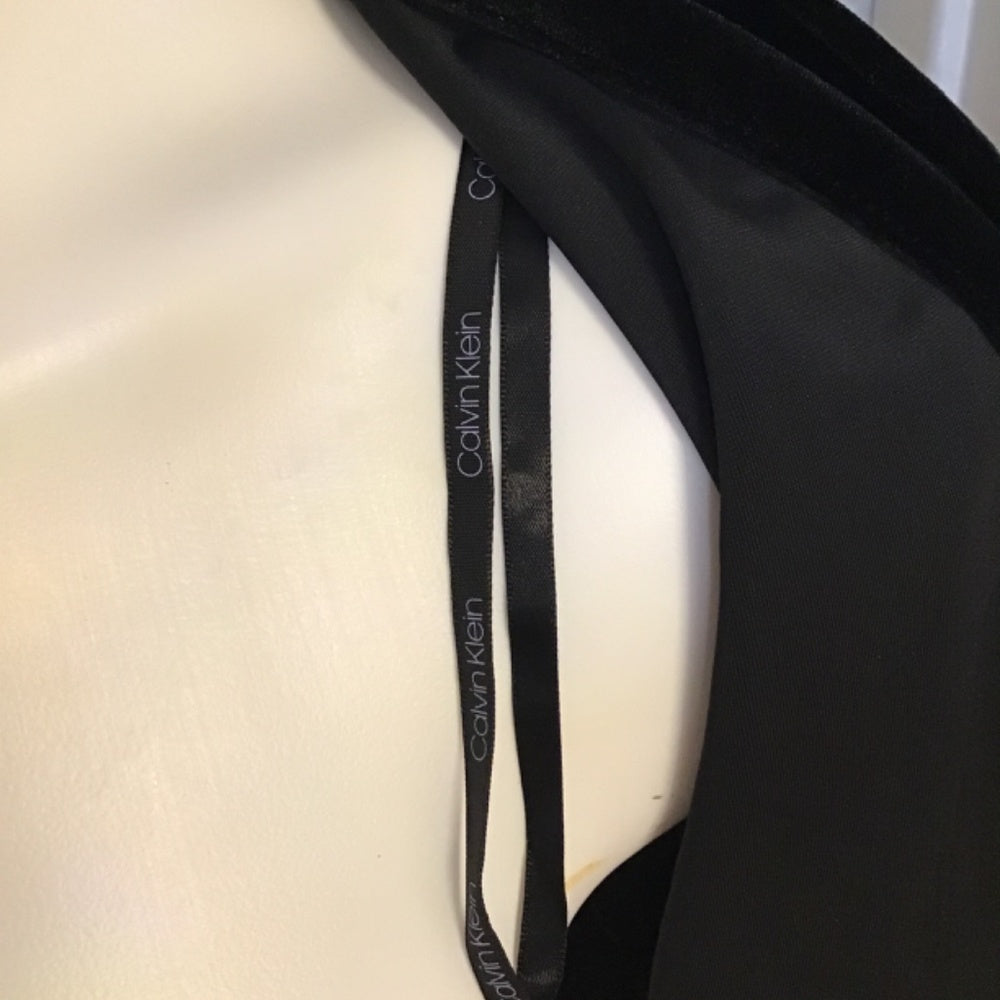 Calvin Klein chamois long sleeve black cardigan size L