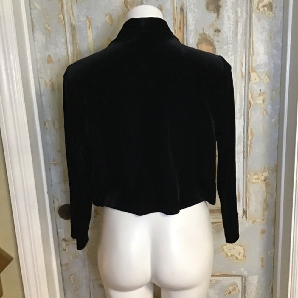 Calvin Klein chamois long sleeve black cardigan size L