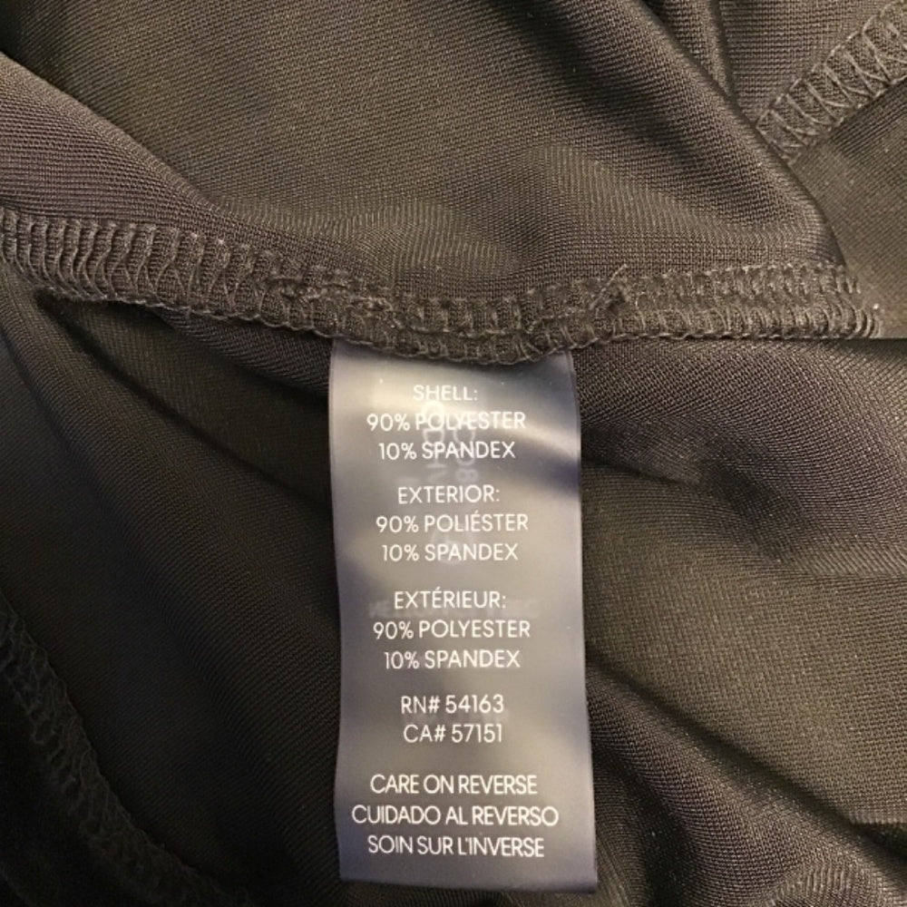 Calvin Klein chamois long sleeve black cardigan size L