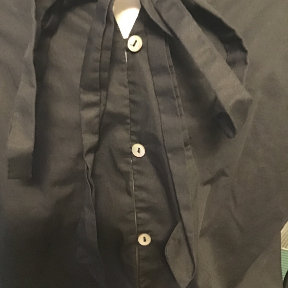 Free people black long-sleeve shirt size M