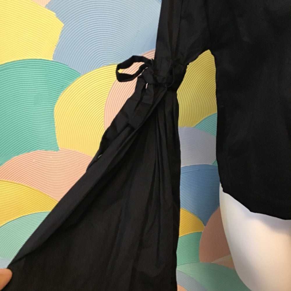 Free people black long-sleeve shirt size M