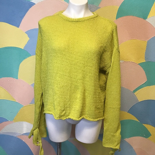 Taylor&Sage Bright Loose Knit Green Sweater szM