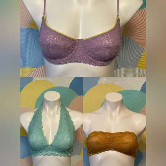 Free people BUNDLE 3 Bralettes lace