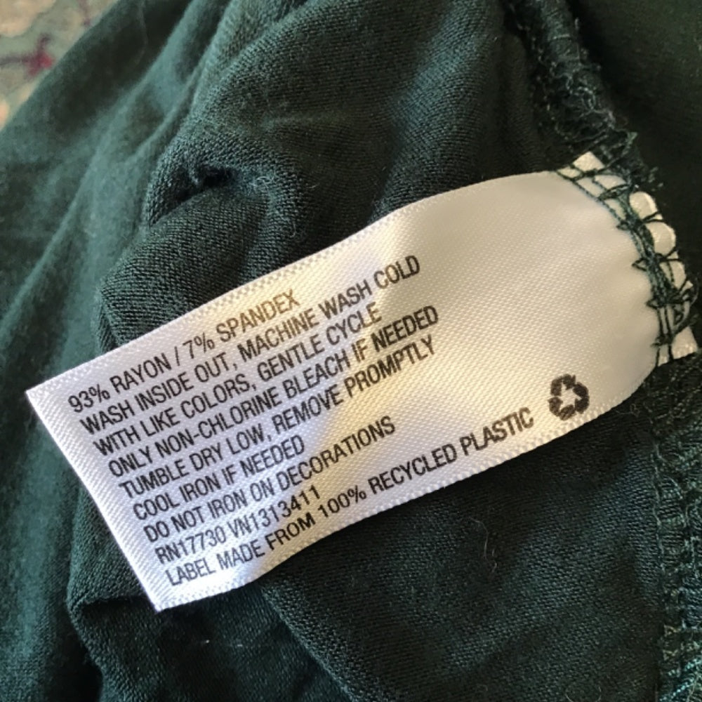 Xhilaration Soft Flattering Stretchy Green Dress XS