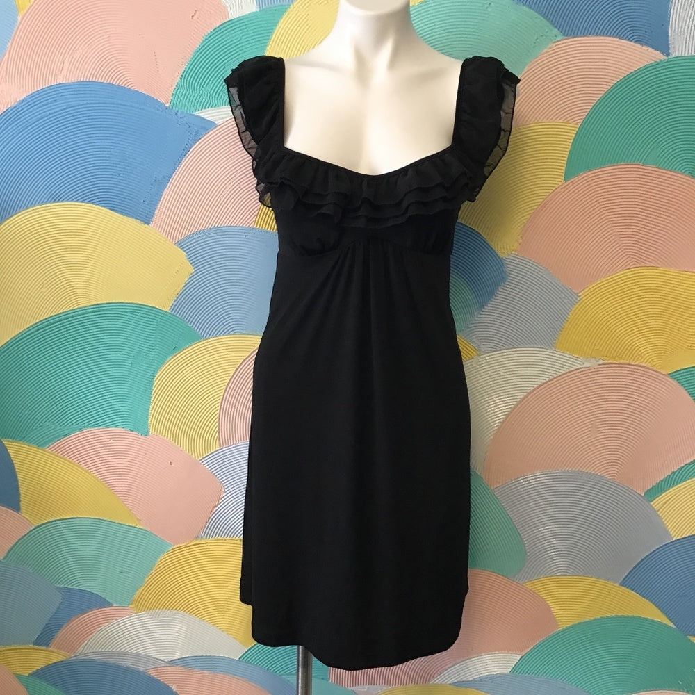 XOXO scoop collar wide shoulder dress. Sz S