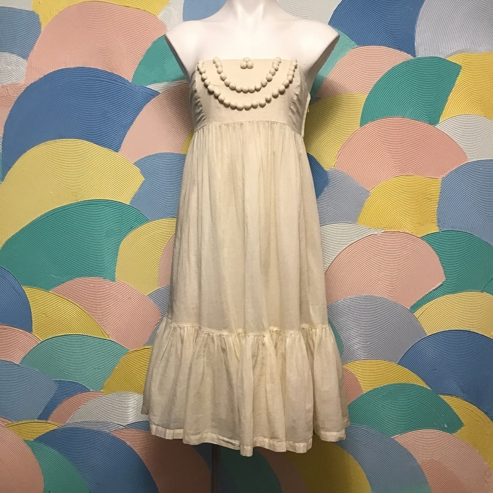 Gap cream dress with accents Sz 4