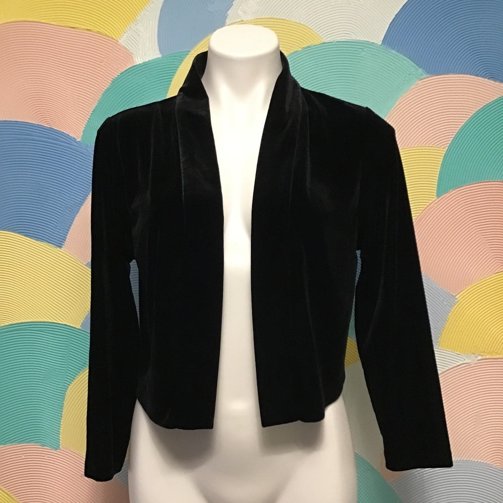 Calvin Klein chamois long sleeve black cardigan size L