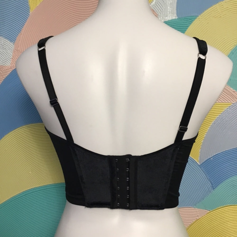 Victoria secret Corset Velvet with lace size S