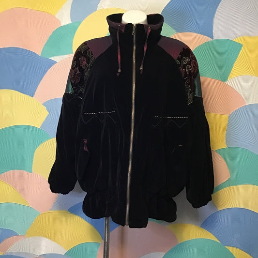 Vintage velvet Current Seen Coat size 20W black