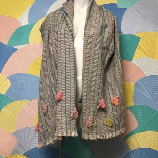 Colorful knit Shiraleah Chicago scarf one size fits all