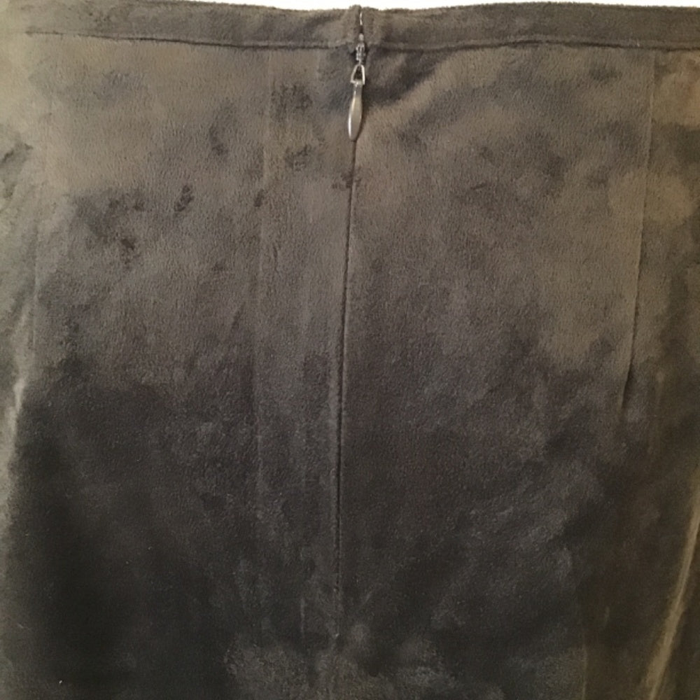 Silkland silk brown embroidered Skirt size 12