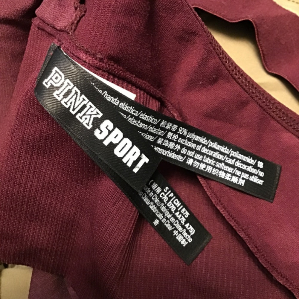 Pink Victoria secret 2 peace sport outfit size S