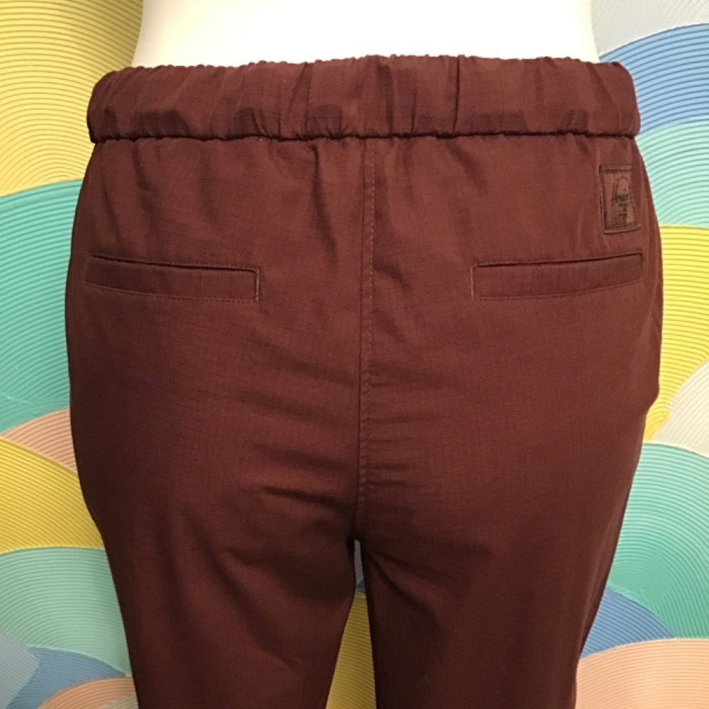 Herschel maroon long pants with adjustable waist band size small
