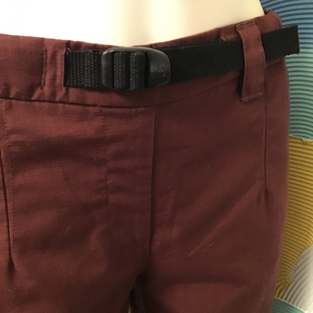Herschel maroon long pants with adjustable waist band size small