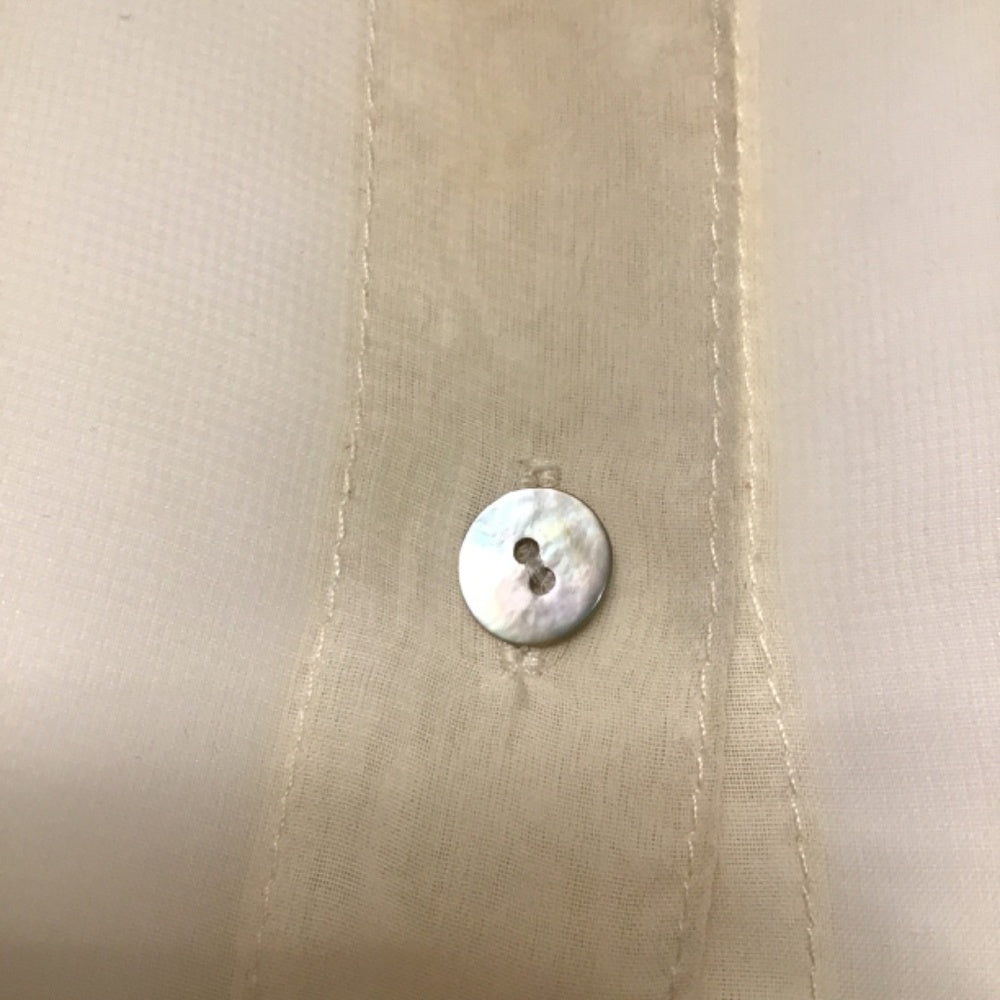 Vintage 1950s gottex blouse button up with mother pearl buttons