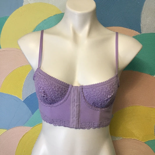 Aerie embroidered Bra size 34B color purple