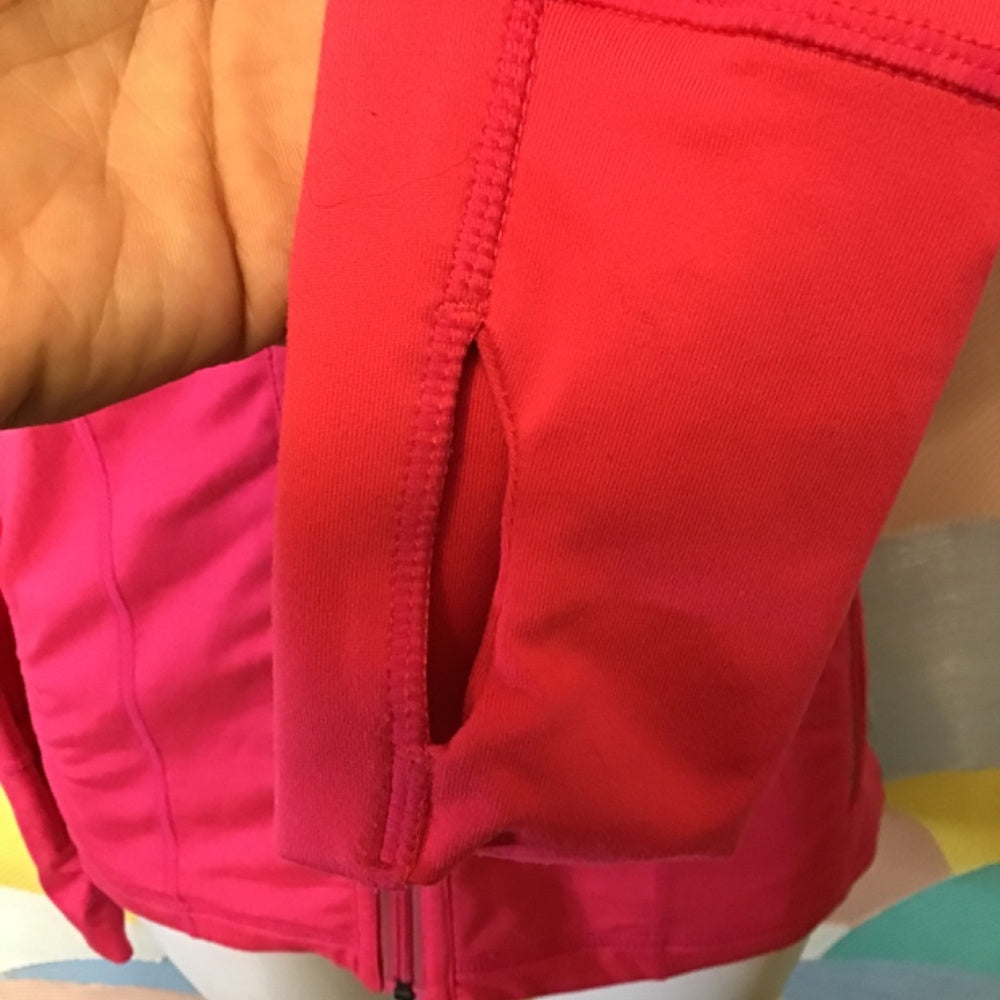 Tangerine pink sports hoodie Sz S