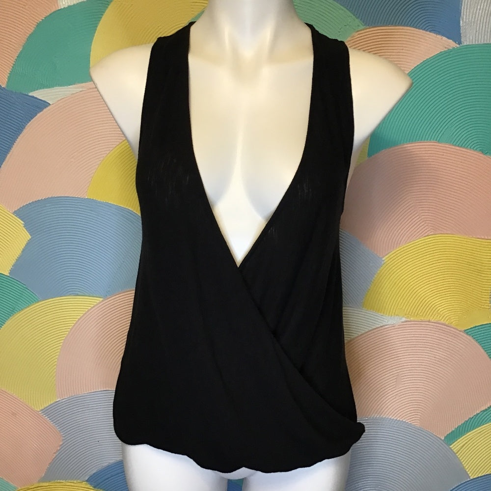 Silence + Noise black blouse size XS