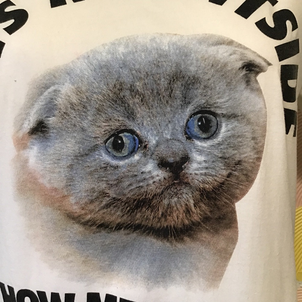 Black Matter kitten tee Sz M
