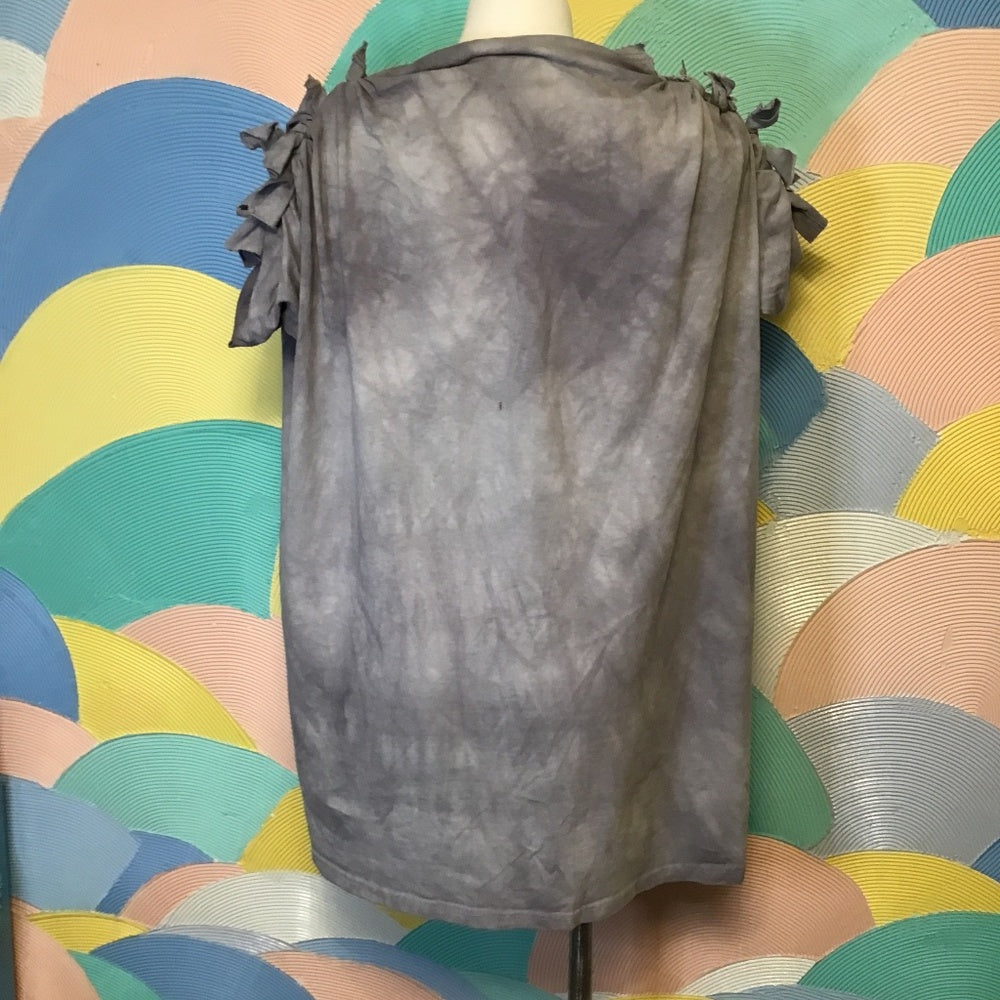 The Mountain cat themed hand cut and tied graphic tee Sz 3XL