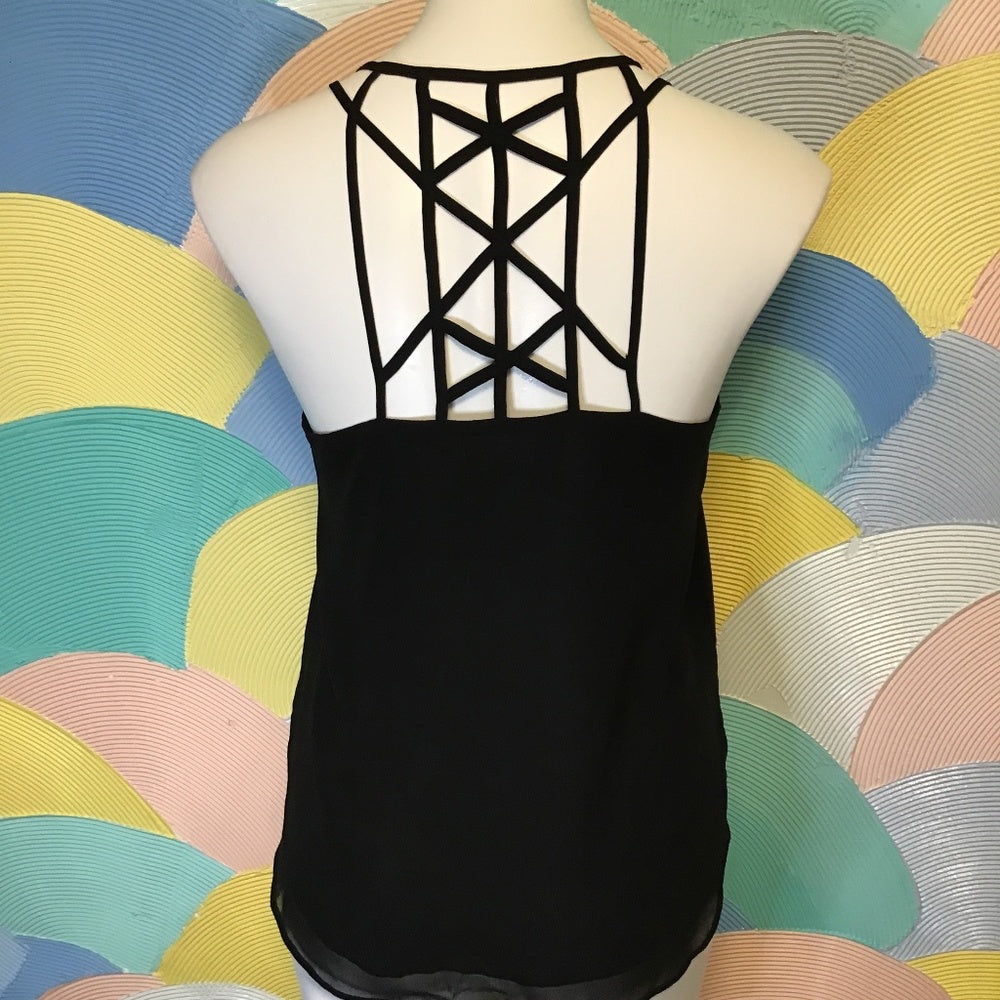 Mine black blouse Sz M
