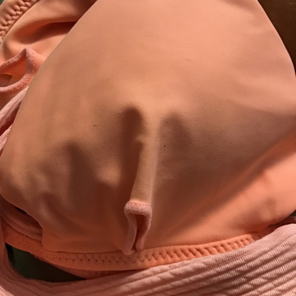 Pink swimsuit size S V cut