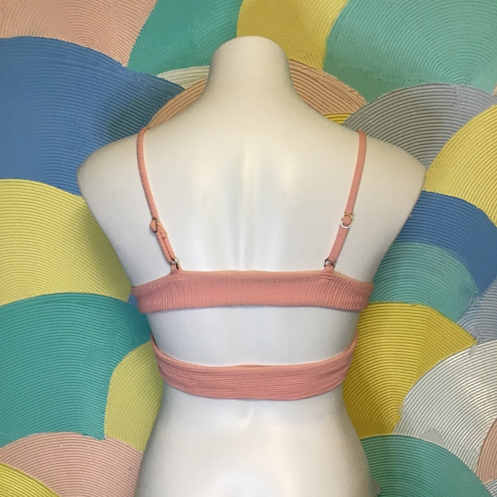 Pink swimsuit size S V cut